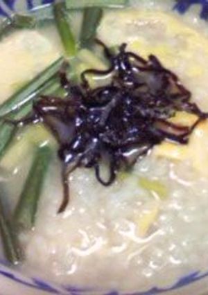 レンジで5分!ふわ卵♪中華粥-レシピのメイン写真