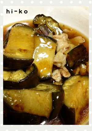 濃縮つゆで☆茄子と豚肉のとろみ煮-レシピのメイン写真