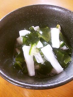 ワカメと長芋とカボスの酢の物-レシピのメイン写真