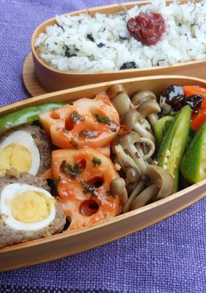 ころりん♪八丁味噌たまミートボール弁当-レシピのメイン写真