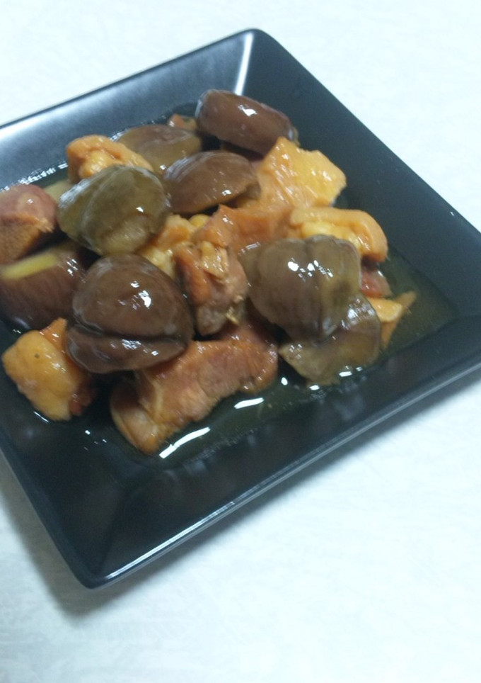ホクホク甘栗と焼鳥缶のレンジ煮☆簡単☆-レシピのメイン写真