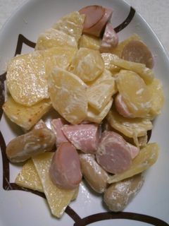 じゃがいもウインナーマヨ炒め-レシピのメイン写真