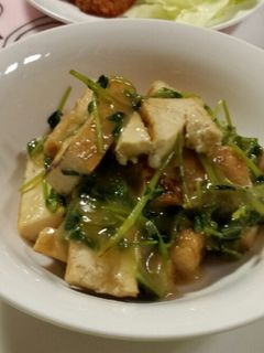 厚揚げと豆苗の中華煮あん-レシピのメイン写真