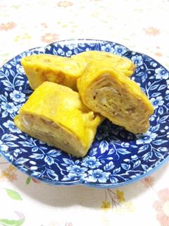 ハマるょ☆なめたけとおろし生姜の卵焼き♪-レシピのメイン写真