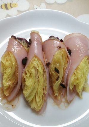 簡単！巻くだけ！花オクラのハム巻き-レシピのメイン写真