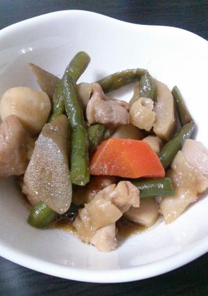 和風冷凍野菜とレンジで簡単！筑前煮風-レシピのメイン写真