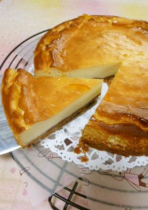 牛乳で作る♡ふんわりチーズケーキ♡-レシピのメイン写真