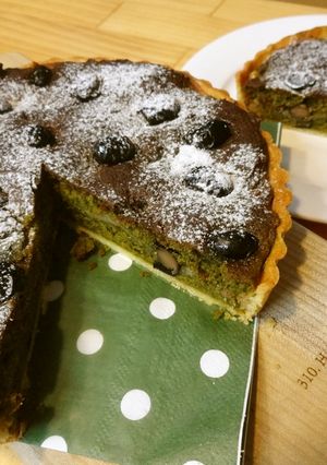 まっちゃとくろまめのタルト-レシピのメイン写真