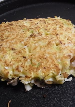 ボリューム満点！ふわふわお好み焼き☆-レシピのメイン写真
