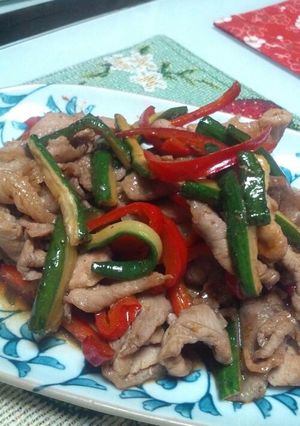 豚肉と干し野菜の照り焼き炒め-レシピのメイン写真