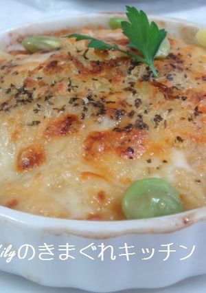 カニとアスパラガスのグラタン-レシピのメイン写真