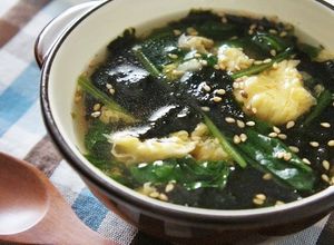 栄養満点♫ほうれん草と海苔のスープ-レシピのメイン写真