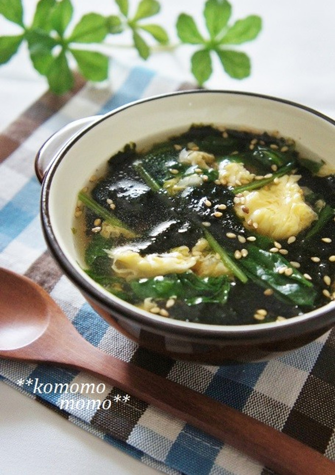 栄養満点♫ほうれん草と海苔のスープ-レシピのメイン写真