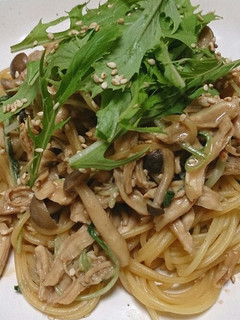 鶏ささみのバター醤油パスタ-レシピのメイン写真