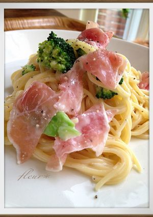 生ハムとブロッコリーの冷製パスタ-レシピのメイン写真