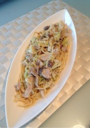 ランチ★豚肉とキャベツのクリームパスタ-レシピのメイン写真