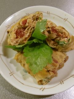 トマトと納豆の卵焼き-レシピのメイン写真