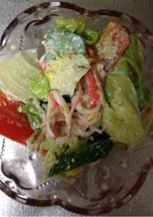 焼肉屋さんのお野菜一杯のサラダ-レシピのメイン写真