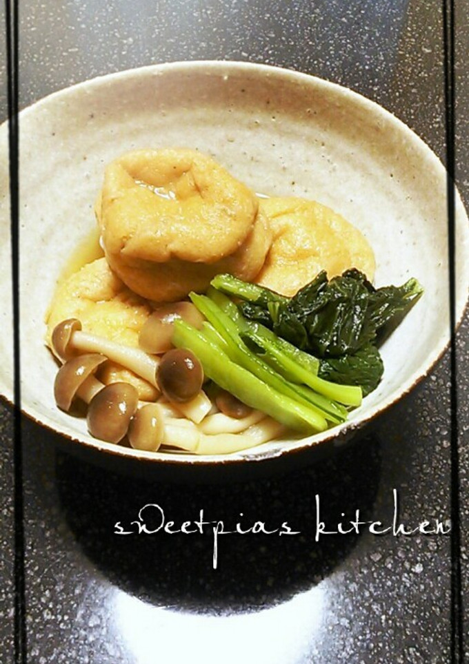がんもと小松菜の煮物♪ほんのりバター風味-レシピのメイン写真