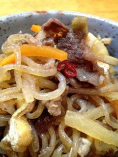 牛肉としらたきのおかず-レシピのメイン写真