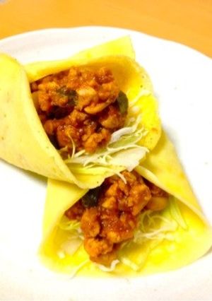 米粉ラップサンド*大豆のトマト煮-レシピのメイン写真