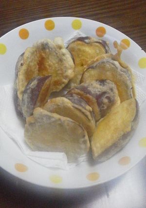 秋の味覚サツマイモの天ぷら-レシピのメイン写真