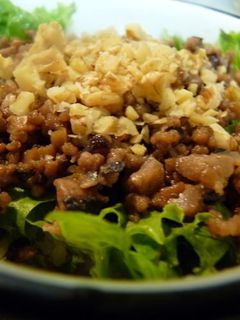 合挽ミンチと干し椎茸の中華そぼろ丼-レシピのメイン写真