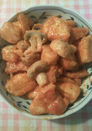 簡単☆鶏ときのこのｹﾁｬﾏﾖｿｰｽ和え-レシピのメイン写真