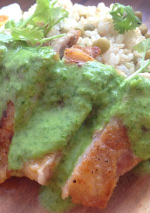 メキシカンチキンとパクチーソース-レシピのメイン写真