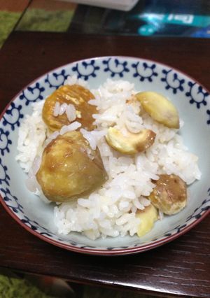 秋だ！栗の皮むき簡単！土鍋で栗ご飯満喫！-レシピのメイン写真