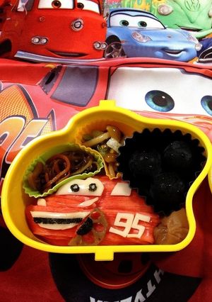 カーズ ライトニング マックイーンお弁当-レシピのメイン写真