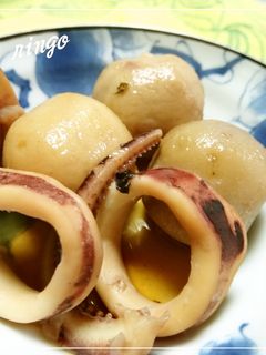 ホッとする味♡里芋といかの煮物♡-レシピのメイン写真