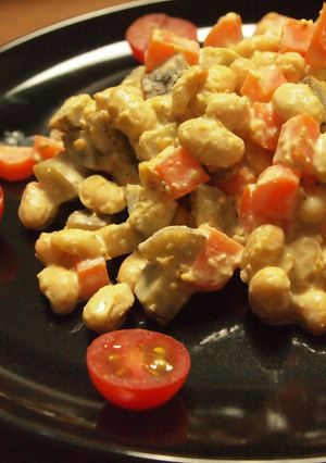 簡単♪大豆とごぼうのゴマみそサラダ☆-レシピのメイン写真