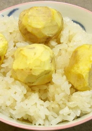 昆布茶でおいしい☆乙女の栗ごはん-レシピのメイン写真