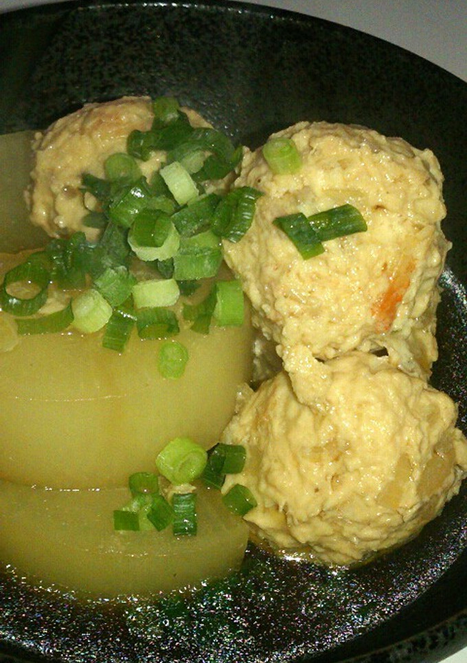 大根と桜えび風味の鶏団子煮-レシピのメイン写真