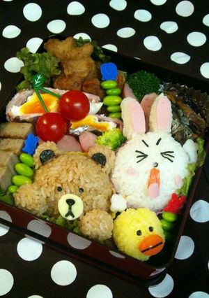 キャラ弁♪LINE ラインの仲間たち♡-レシピのメイン写真