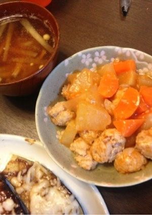 たこ焼き粉で肉団子-レシピのメイン写真
