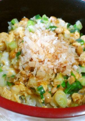 パパッと簡単！5分で出来るチー玉納豆丼-レシピのメイン写真