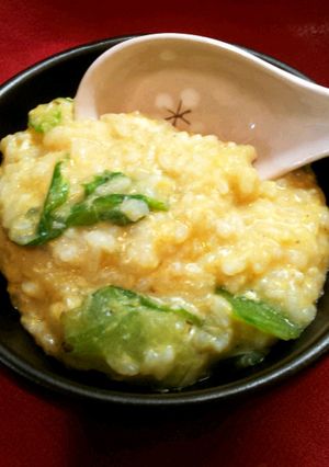 やさしい味☆卵とレタスのおじや-レシピのメイン写真