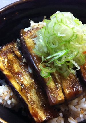 ナスの蒲焼き丼-レシピのメイン写真