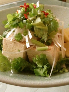 パクチーと焼き豆腐のエスニックサラダ-レシピのメイン写真