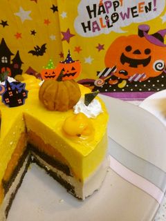 コーヒー香る♡かぼちゃのムースケーキ-レシピのメイン写真