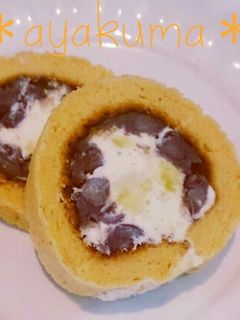 卵焼き器で☆米粉ときなこのロールケーキ-レシピのメイン写真
