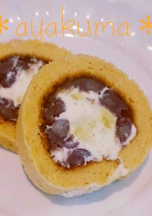 卵焼き器で☆米粉ときなこのロールケーキ-レシピのメイン写真