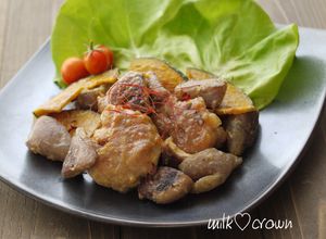 生椎茸と豚の細切れ肉のコチュジャン炒め-レシピのメイン写真