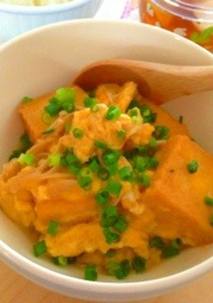 厚揚げのとろとろ玉子とじ♪-レシピのメイン写真