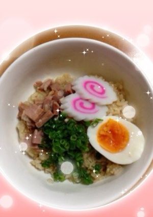 ラーハン♫麺をご飯にチェンジ〜☆-レシピのメイン写真