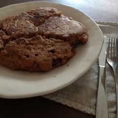 A picture of 卵なし黒糖きな粉ふわふわパンケーキ.