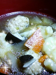 父の味♪豚団子のもちもちだご汁~-レシピのメイン写真