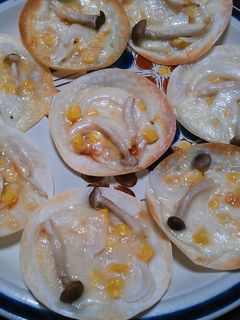 超簡単!餃子の皮で簡単一口ピザ♪-レシピのメイン写真